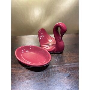 Vintage Ceramic Swan Towel and Soap Dish‎ Holder